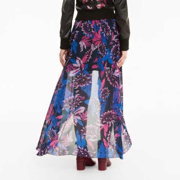 Patrizia Pepe Tropical Flower High-Low Hem Skirt - IT 40 - Picture 4 of 9